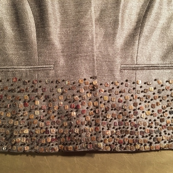 LINDA ALLARD/ELLEN TRACY Beaded/Embellished Silk Blend Evening Jacket, Women’s10 - Picture 8 of 12